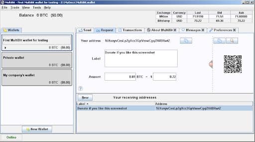 Multibit Classic Interface