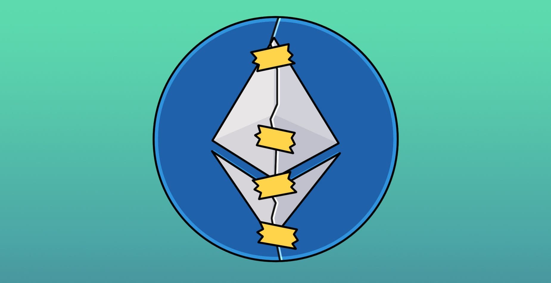 A ductaped ETH, wallet coin.