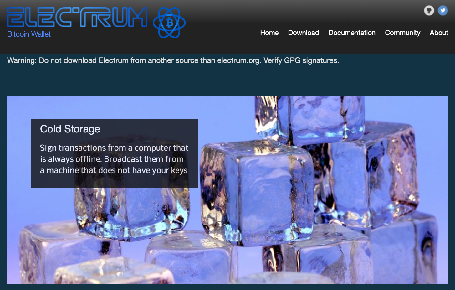 Electrum Wallet website at electrum.org