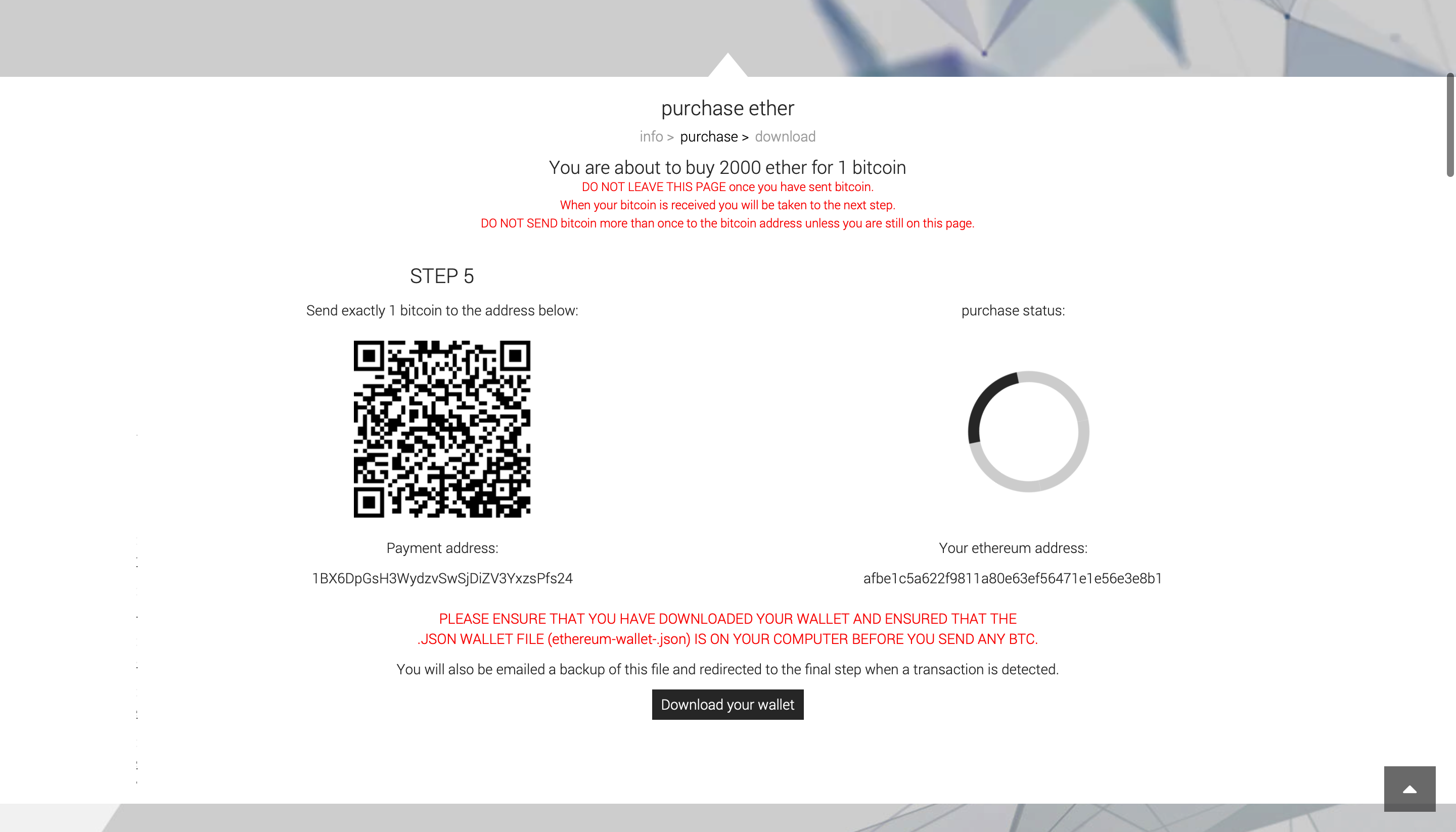 Ethereum presale wallet download